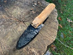 Stone tipped knife TAHITI
