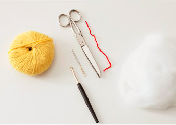 Things you will need for making Small crochet star