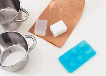 Things you will need for making Soap diamonds