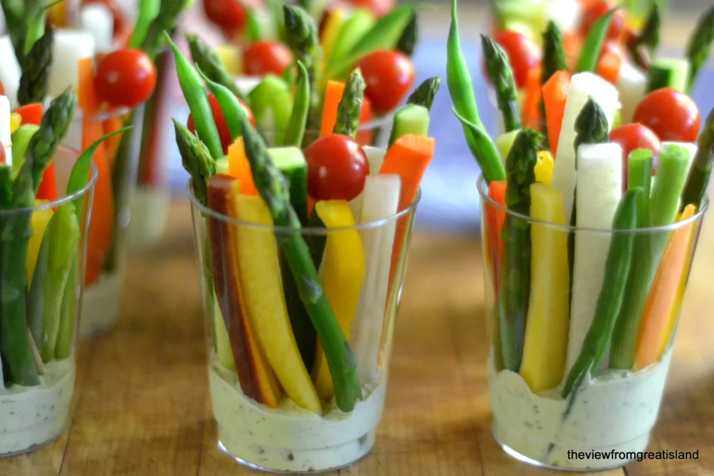 Vegetable Sticks with Dip