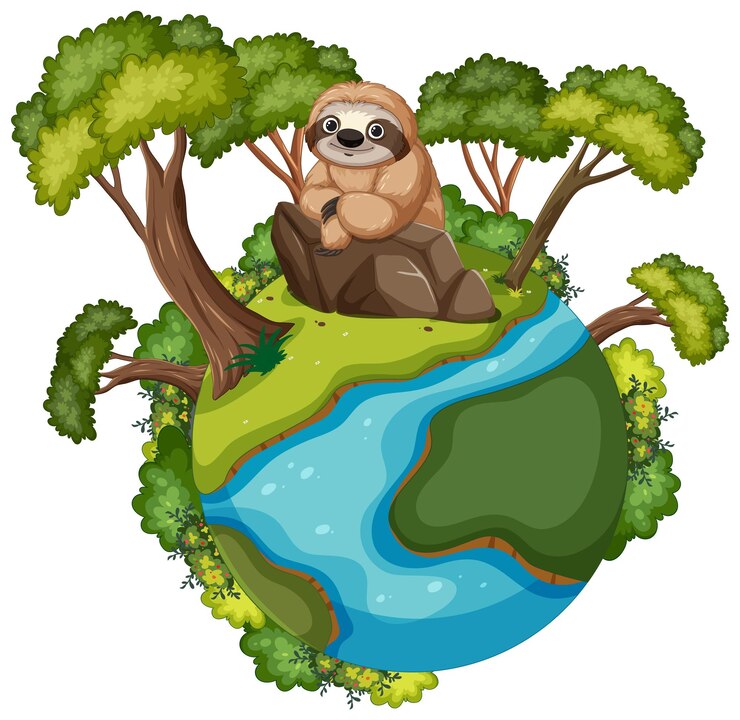 sloth-relaxing-miniature-globe