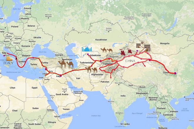 Silk Road Map