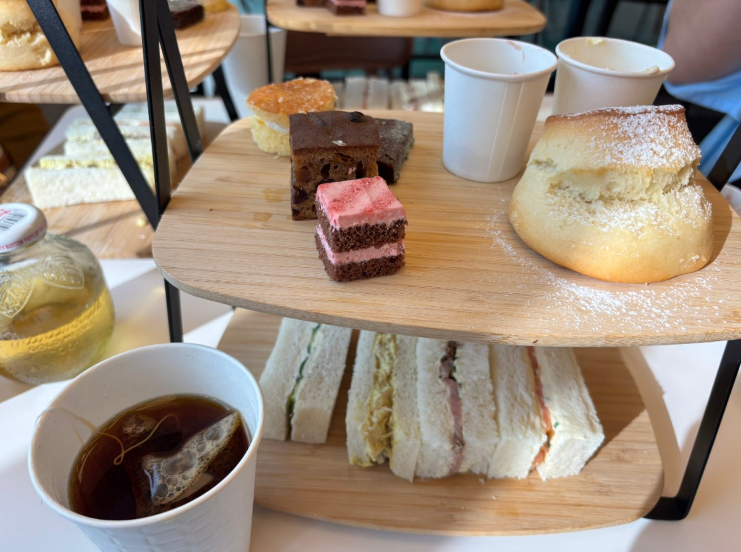 Tea Served in Paper Cups