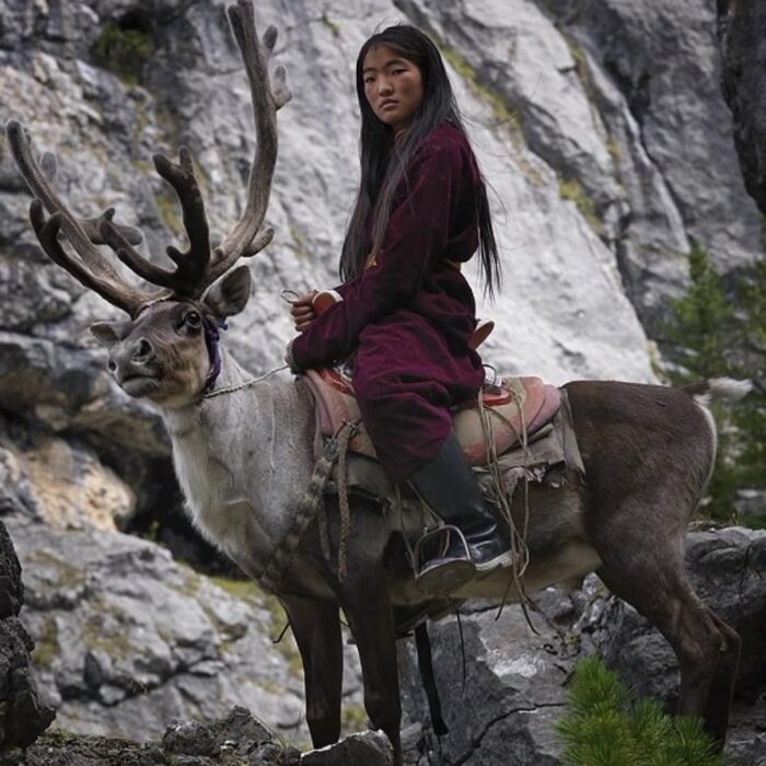 Tsaatan Tribe Mongolia Reindeer Riding