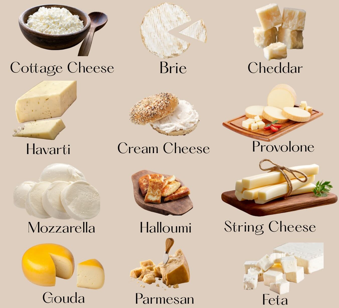 25 Types of Cheese