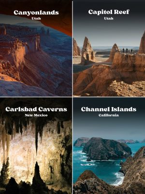 Canyonlands, Capitol Reef, Carlsbad Caverns, and Channel Islands
