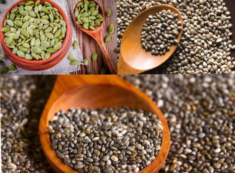 Chia, Pumpkin and Hemp Seeds Chia, Pumpkin and Hemp Seeds