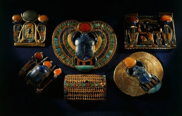 Golden Amulets and Jewelry of King Tutankhamun