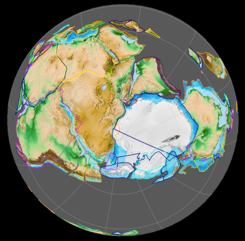 The supercontient Gondwana 420 million years ago The supercontient Gondwana 420 million years ago