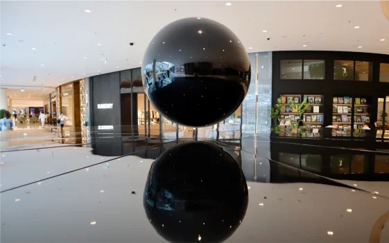 Levitating Sphere Dubai Mall Art Levitating Sphere Dubai Mall Art