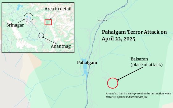 Pahalgam Attack Map Pahalgam Attack Map