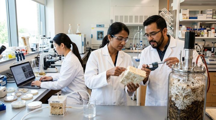 Researchers working at the intersection of mycology
