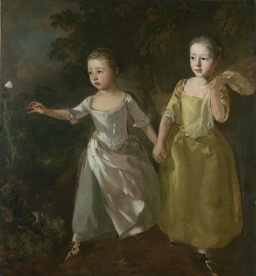 The Painter's Daughters Chasing a Butterfly - 1756