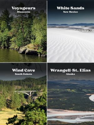 Voyageurs, White Sands, Wind Cave, and Wrangell-St. Elias