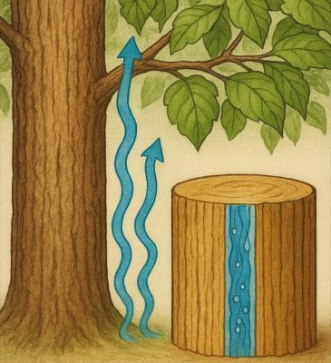 Water Climbs Upward Against Gravity in Trees