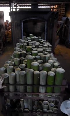 Korean Bamboo salt heating process Korean Bamboo salt heating process