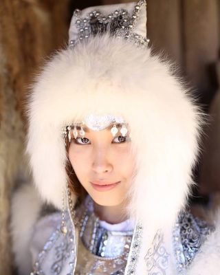 Yakutia Sakha Republic Girl in a Cultural Dress