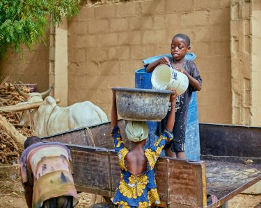 Children Collecting Water Children Collecting Water